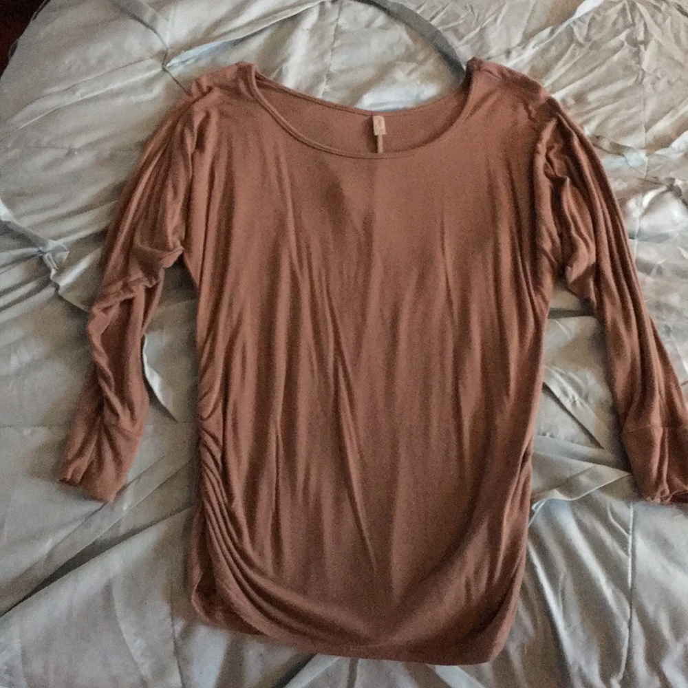 Tan long sleeve top